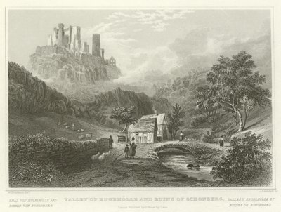 Valle di Engeholle e rovine di Schonberg da William Tombleson