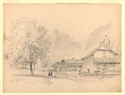 Paesaggio, Grindelwald, Svizzera da William Trost Richards
