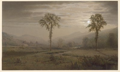 Chiaro di luna sul Monte Lafayette, New Hampshire da William Trost Richards