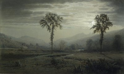 Chiaro di luna sul Monte Lafayette, New Hampshire, 1873 da William Trost Richards