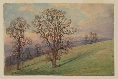 Studio di paesaggio, Chester County, PA da William Trost Richards