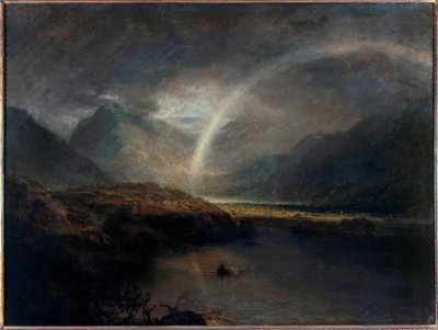 Lago Buttermere, con parte di Cromackwater, Cumberland, una pioggia da Joseph Mallord William Turner