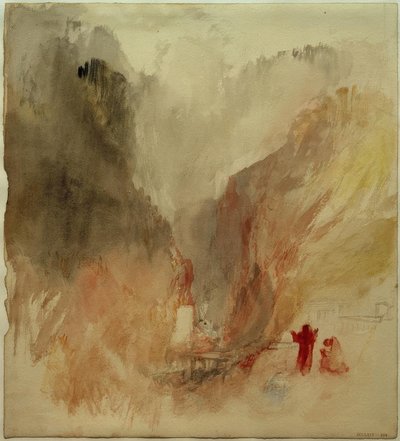 Guardando su per la gola a Pre-Saint Didier da Joseph Mallord William Turner