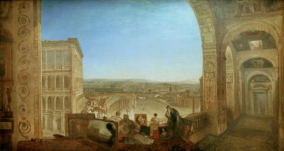 Roma, dal Vaticano. Raffaello accompagnato da La Fornari da Joseph Mallord William Turner