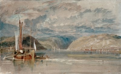 Rüdesheim, vista sul Binger Loch da Joseph Mallord William Turner