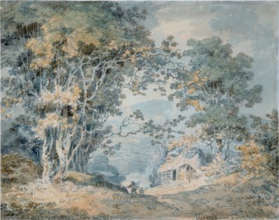 Contadini su un sentiero di campagna a Hindhead, Surrey da Joseph Mallord William Turner