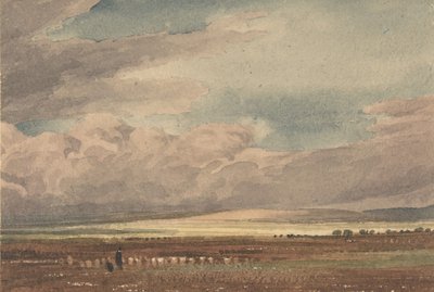 Pianura di Salisbury con Old Sarum in lontananza, Wiltshire da Joseph Mallord William Turner