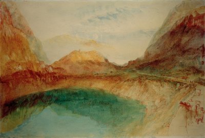 Lago nelle montagne svizzere da Joseph Mallord William Turner