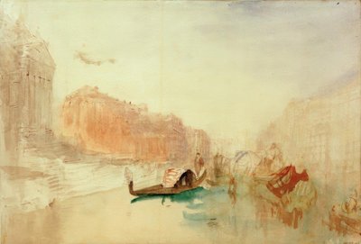 I gradini di Santa Maria della Salute, guardando su il Canal Grande da Joseph Mallord William Turner