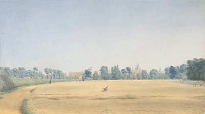 Vista del Parco Universitario verso il New College, Oxford da Joseph Mallord William Turner