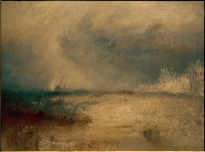 Onde che si infrangono sulla costa da Joseph Mallord William Turner