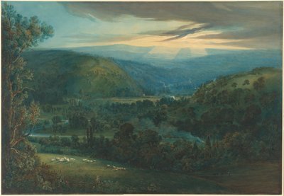 Alba nelle valli del Devon da William Turner of Oxford