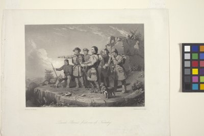 La prima vista del Kentucky di Daniel Boone da William Tylee (after) Ranney