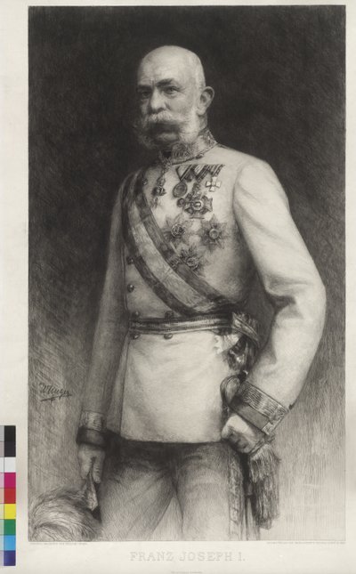 Francesco Giuseppe I in uniforme di gala di un feldmaresciallo da William Unger