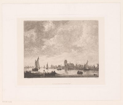 Veduta della Merwede davanti a Dordrecht da William Unger