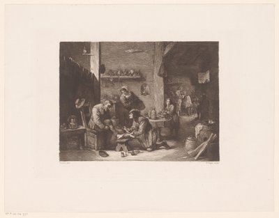 Interno con un medico e un barbiere da William Unger