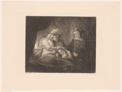 Giacobbe benedice Efraim e Manasse da William Unger