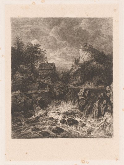 Paesaggio con cascata da William Unger