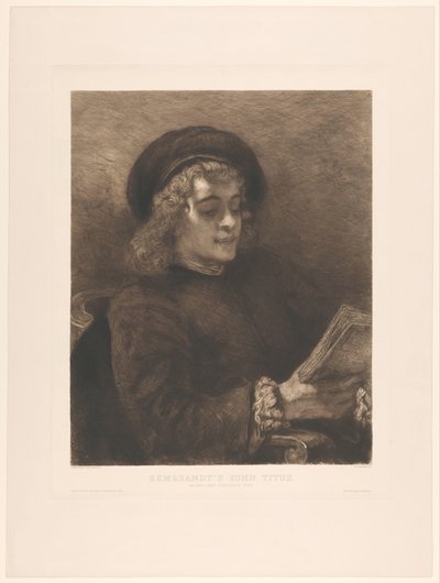Tito, figlio di Rembrandt. Naar Rembrandt. Verlag der Gesellschaft f. vervielf. Kunst in Wien da William Unger