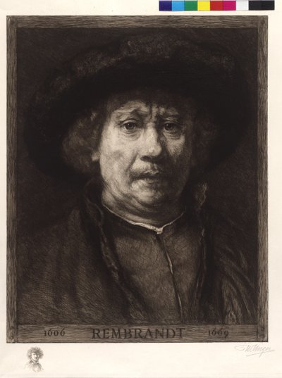 Autoritratto di Rembrandt da William Unger