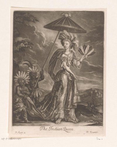 Ritratto di Anne Bracegirdle come regina da William Vincent