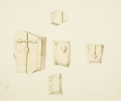 Resti di un monumento nella Chiesa di San Giacomo, Bristol da William W. Wheatley