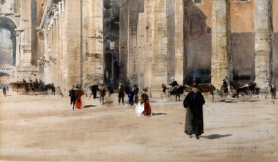 Colonnato di Bernini, Roma da William Walcot