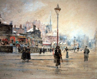 Londra in Inverno da William Walcot