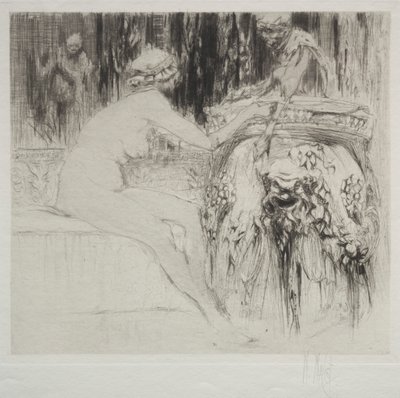 La baccante e il giovane fauno da William Walcot