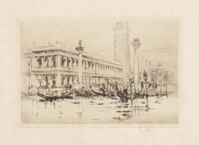 Il set di Venezia: La biblioteca di San Marco da William Walcot