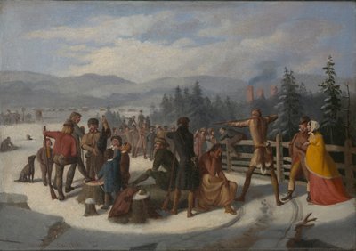 Scene dai pionieri di Cooper, Cacciatore di cervi alla gara di tiro da William Walcutt