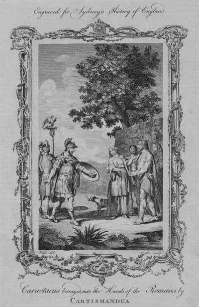 Carataco tradito nelle mani dei Romani da Cartimandua da William Walker