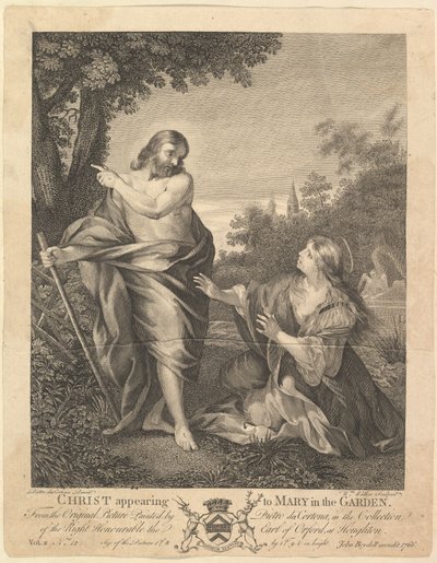 Cristo appare a Maria nel giardino da William Walker