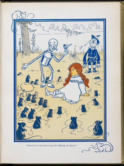 "Permettetemi di presentarvi sua maestà, la Regina." da William Wallace Denslow