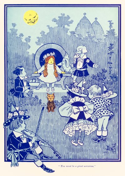 "Devi essere una grande strega." da "Il meraviglioso mago di Oz" di L. Frank Baum da William Wallace Denslow