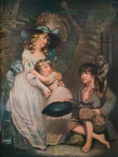 Una giovane signora incoraggia il comico, c1786-1826 da William Ward