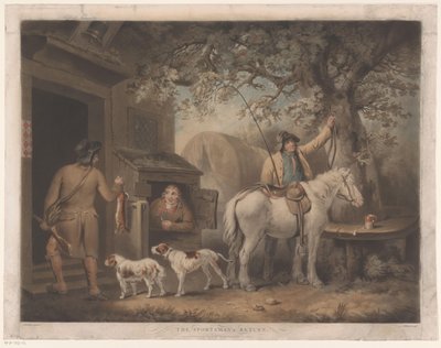 Uomini e calzolaio davanti a una locanda Il ritorno del cacciatore da William Ward