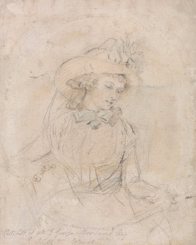 Studio di ritratto della signora George Morland da William Ward