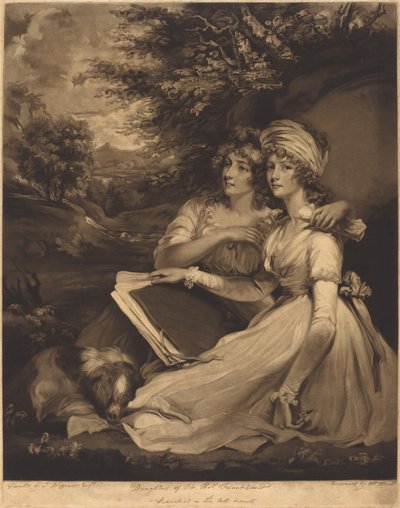 Le figlie di Sir Thomas Frankland da William Ward after John Hoppner