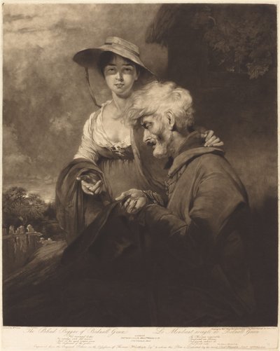 Il mendicante cieco di Bednall Green da William Ward after William Owen