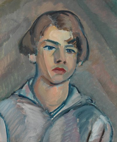 Ritratto di un giovane con capelli lunghi da William Watson Peploe