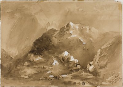 Montagne nebbiose da William West