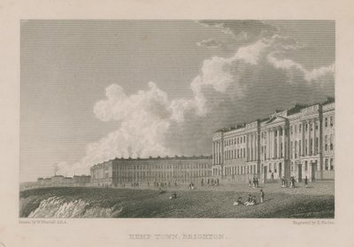 Veduta generale di Kemp Town a Brighton da William Westall