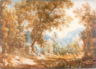 Paesaggio con figure, circa 1807-1820 da William Westall