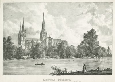 Cattedrale di Lichfield - Vista Sud da William Westall