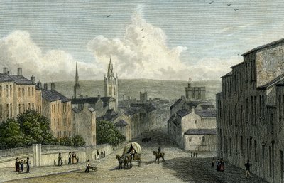 Newcastle da Westgate Hill, inciso da Edward Finden, 1830 da William Westall