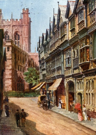 Chester, St. Werburgh Street da William Wiehe Collins
