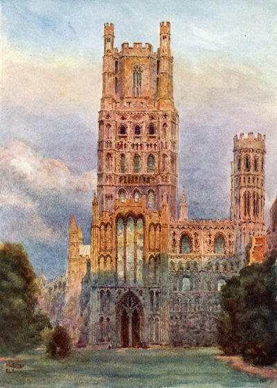 Ely, dalla facciata ovest da William Wiehe Collins