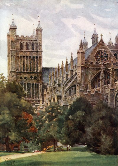 Exeter dai Giardini del Palazzo da William Wiehe Collins