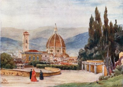 Firenze. Il Duomo, dai Giardini di Boboli da William Wiehe Collins